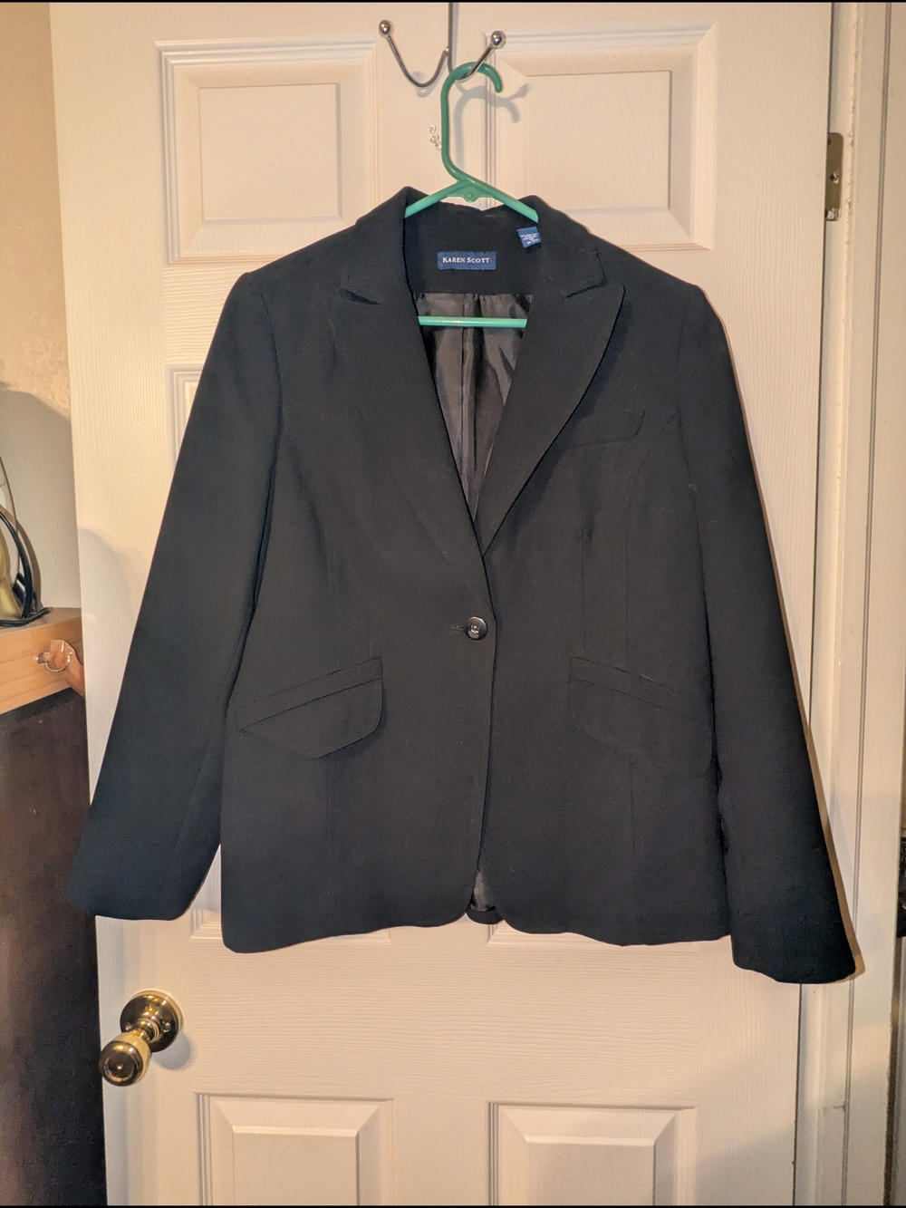 Karen Scott Black Women’s Blazer Jacket